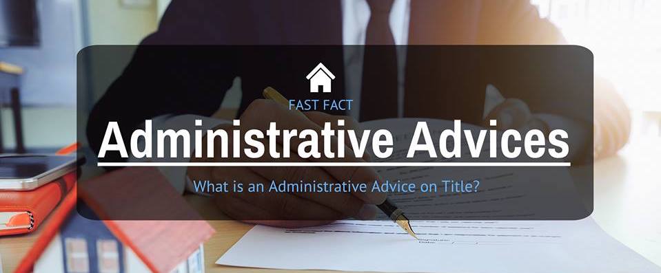 administrative advices on title - OWNit conveyancing administrative advices on title - OWNit conveyancing